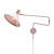 Ogilvy Swing Arm Wall Lamp: Pink Elegance! 3D model small image 1