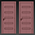 Sleek 73" Interior Door 3D model small image 3