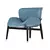 Baxter Jorgen Chair: Sleek Design, Maximum Comfort 3D model small image 1