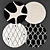 Contemporary Round Rugs 1500mm 3D model small image 1