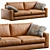 Modern Leather Sofa: Vibieffe 810 FLY 3D model small image 1