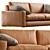 Modern Leather Sofa: Vibieffe 810 FLY 3D model small image 2