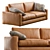 Modern Leather Sofa: Vibieffe 810 FLY 3D model small image 4