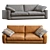 Modern Leather Sofa: Vibieffe 810 FLY 3D model small image 5