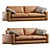 Modern Leather Sofa: Vibieffe 810 FLY 3D model small image 6