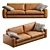 Modern Leather Sofa: Vibieffe 810 FLY 3D model small image 7