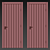 Modern Interior Door 115 3D model small image 3