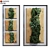 Elegant Green Wall Frame Set 3D model small image 1