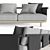 Luxurious RODA Eden Sofa 3D model small image 2