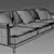 Luxurious RODA Eden Sofa 3D model small image 3