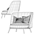 Elevated Shift Armchair by Offecct 3D model small image 5