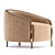 ErgoLux Armchair: Ultimate Comfort in Style 3D model small image 2