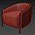 ErgoLux Armchair: Ultimate Comfort in Style 3D model small image 3