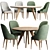 Versatile Sfer Table & ROB Chair Set 3D model small image 1