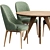 Versatile Sfer Table & ROB Chair Set 3D model small image 3