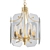 Vintage French Brass Chandelier 3D model small image 1