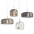 Vistosi JUBE SP 1 G: Sleek and Modern Pendant Light 3D model small image 3