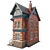 Victorian House 01: Low Poly, PBR, Game-Ready 3D model small image 4