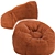 CozySack Bean Bag Chair 3D model small image 3