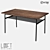 Rustic Pine Metal Table - LoftDesigne 70102 Model 3D model small image 1