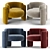 Cozy Comfort Embrace Armchair 3D model small image 2