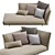 Stylish Evergreen Chaise Lounge 3D model small image 2