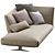 Stylish Evergreen Chaise Lounge 3D model small image 7