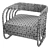 Organic Rattan Hamza Chair 3D model small image 7