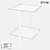 Minimalist Metal Coffee Table 3D model small image 2