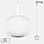 Industrial Glass Pendant Light 25cm 3D model small image 2