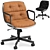 Ergonomic Knoll Pollock Executive Chair 3D model small image 1