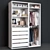 Ikea Pax Wardrobe - Stylish and Spacious 3D model small image 2