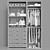 Ikea Pax Wardrobe - Stylish and Spacious 3D model small image 4