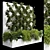 Vertical Garden Partition Set  Ivy 02 3D model small image 1