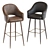 Sleek Deephouse Barstool 3D model small image 3