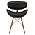 Sleek Gerald Black Chair 3D model small image 6