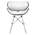Sleek Gerald Black Chair 3D model small image 13