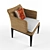 Leo Rattan Armchair: Elegant and Timeless Design 3D model small image 3