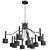 Elegant BLS 12063 Ella Chandelier 3D model small image 2