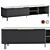 Elegant Bamboo TV Stand 3D model small image 1