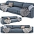 Modern Bristol Poliform Sofa 3D model small image 1