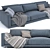 Modern Bristol Poliform Sofa 3D model small image 2