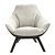 Contemporary Comfort: Florentia Armchair 3D model small image 2