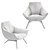 Contemporary Comfort: Florentia Armchair 3D model small image 5