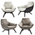 Contemporary Comfort: Florentia Armchair 3D model small image 7