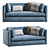 Hackney 2-Seater Sofa by HAY 3D model small image 2