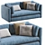 Hackney 2-Seater Sofa by HAY 3D model small image 7