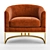 Sleek Corbin Chair: Modern Design 3D model small image 4
