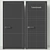 Modern Door Collection: Rimadesio Luxor 3D model small image 4