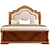 Regal Bliss Queen Sleigh Bed 3D model small image 2